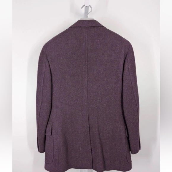 Polo Ralph Lauren Bergdorf Vintage Purple Tweed USA Unionmade Label Jacket 37" - Picture 6 of 12